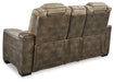 Next-Gen DuraPella Power Reclining Loveseat with Console - U&U Home Budget Furniture (Carteret, NJ)