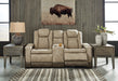 Next-Gen DuraPella Power Reclining Loveseat with Console - U&U Home Budget Furniture (Carteret, NJ)