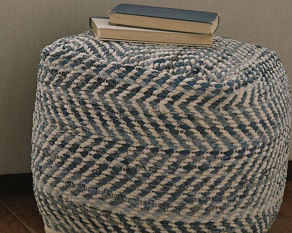 Chevron Pouf - U&U Home Budget Furniture (Carteret, NJ)