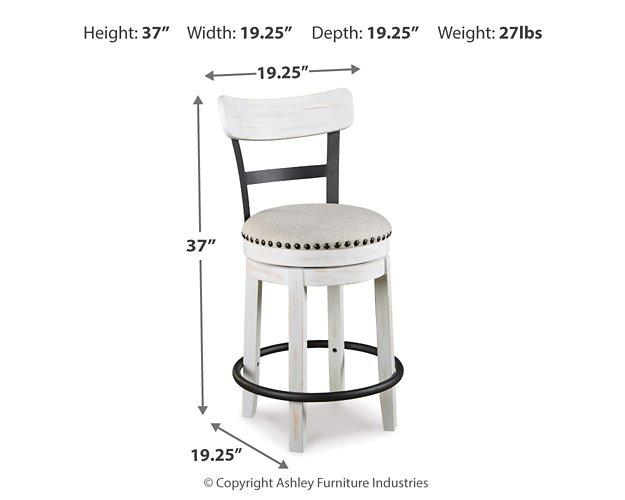 Valebeck Counter Height Bar Stool - U&U Home Budget Furniture (Carteret, NJ)