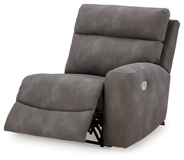 Next-Gen DuraPella Power Reclining Sectional Loveseat with Console - U&U Home Budget Furniture (Carteret, NJ)