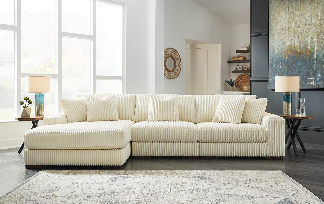 Lindyn Sectional with Chaise - U&U Home Budget Furniture (Carteret, NJ)
