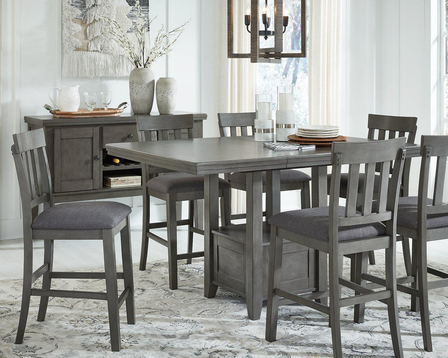 Hallanden Counter Height Dining Room Set - U&U Home Budget Furniture (Carteret, NJ)