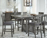 Hallanden Counter Height Dining Room Set - U&U Home Budget Furniture (Carteret, NJ)
