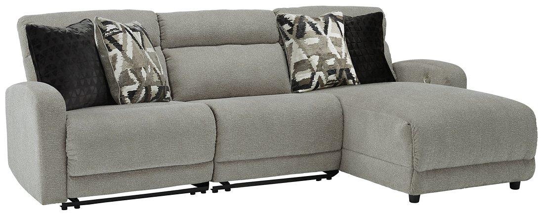 Colleyville Power Reclining Sectional with Chaise - U&U Home Budget Furniture (Carteret, NJ)