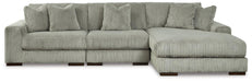 Lindyn Sectional with Chaise - U&U Home Budget Furniture (Carteret, NJ)