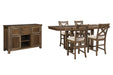 Moriville Counter Height Dining Set - U&U Home Budget Furniture (Carteret, NJ)