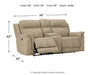 Next-Gen DuraPella Power Reclining Loveseat with Console - U&U Home Budget Furniture (Carteret, NJ)