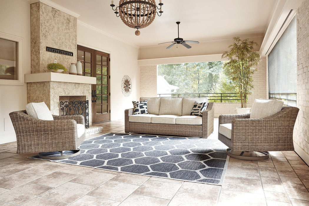 Beachcroft Outdoor Seating Set - U&U Home Budget Furniture (Carteret, NJ)