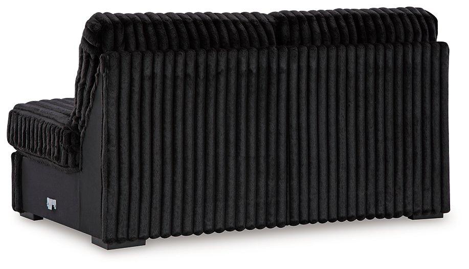 Midnight-Madness Sectional with Chaise - U&U Home Budget Furniture (Carteret, NJ)