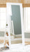 Evesen Floor Standing Mirror/Storage - U&U Home Budget Furniture (Carteret, NJ)
