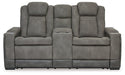 Next-Gen DuraPella Power Reclining Loveseat with Console - U&U Home Budget Furniture (Carteret, NJ)