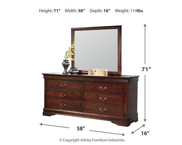 Alisdair Dresser and Mirror - U&U Home Budget Furniture (Carteret, NJ)