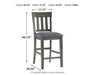 Hallanden Counter Height Dining Room Set - U&U Home Budget Furniture (Carteret, NJ)