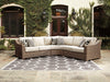 Beachcroft Outdoor Seating Set - U&U Home Budget Furniture (Carteret, NJ)