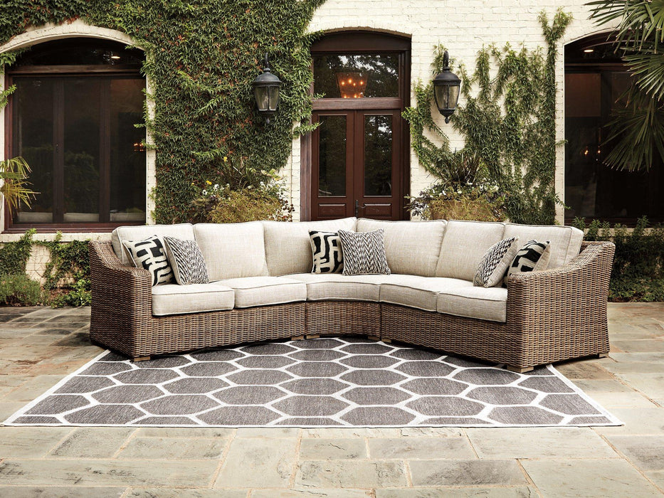 Beachcroft Outdoor Seating Set - U&U Home Budget Furniture (Carteret, NJ)