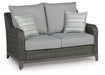 Elite Park Outdoor Loveseat, Lounge Chairs and Cocktail Table - U&U Home Budget Furniture (Carteret, NJ)