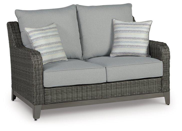 Elite Park Outdoor Loveseat, Lounge Chairs and Cocktail Table - U&U Home Budget Furniture (Carteret, NJ)