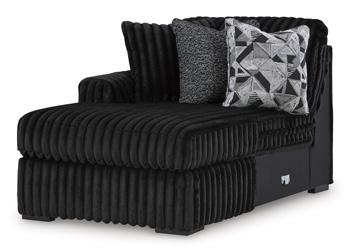 Midnight-Madness Sectional with Chaise - U&U Home Budget Furniture (Carteret, NJ)