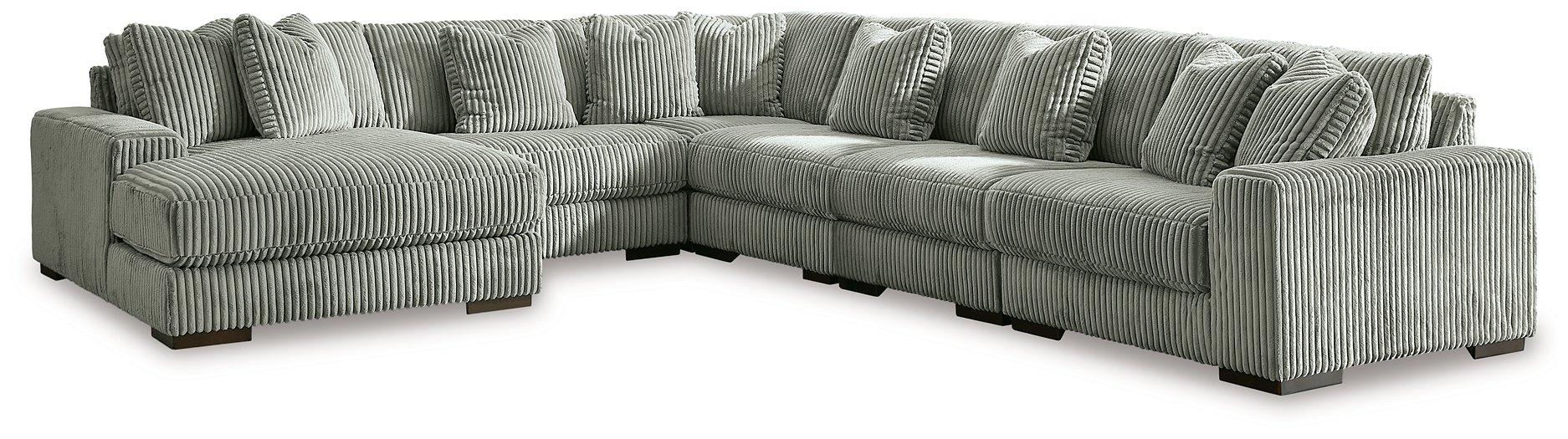 Lindyn Sectional with Chaise - U&U Home Budget Furniture (Carteret, NJ)