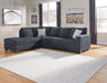 Altari Sleeper Sectional with Chaise - U&U Home Budget Furniture (Carteret, NJ)