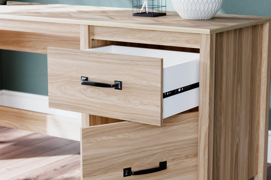 Battelle 60" Home Office Desk with Return - U&U Home Budget Furniture (Carteret, NJ)