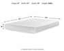 Chime 8 Inch Memory Foam Mattress in a Box - U&U Home Budget Furniture (Carteret, NJ)