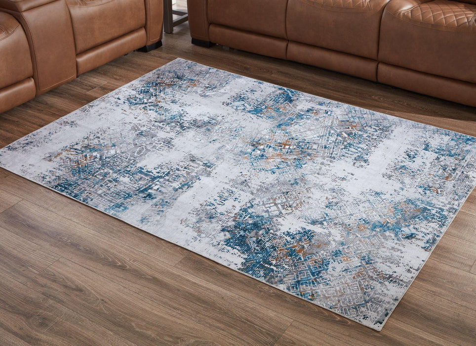 Garyard 5' x 7' Washable Rug - U&U Home Budget Furniture (Carteret, NJ)
