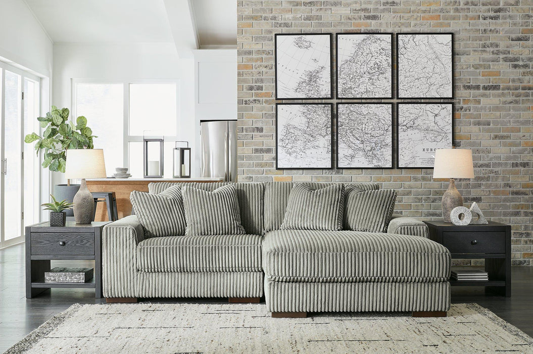 Lindyn Sectional with Chaise - U&U Home Budget Furniture (Carteret, NJ)