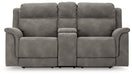 Next-Gen DuraPella Power Reclining Loveseat with Console - U&U Home Budget Furniture (Carteret, NJ)