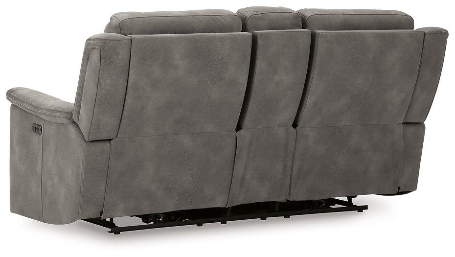 Next-Gen DuraPella Power Reclining Loveseat with Console - U&U Home Budget Furniture (Carteret, NJ)