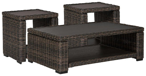Grasson Lane Outdoor Occasional Table Set - U&U Home Budget Furniture (Carteret, NJ)
