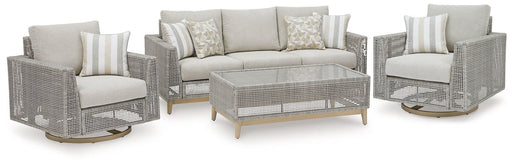 Seton Creek Outdoor Upholstery Set - U&U Home Budget Furniture (Carteret, NJ)