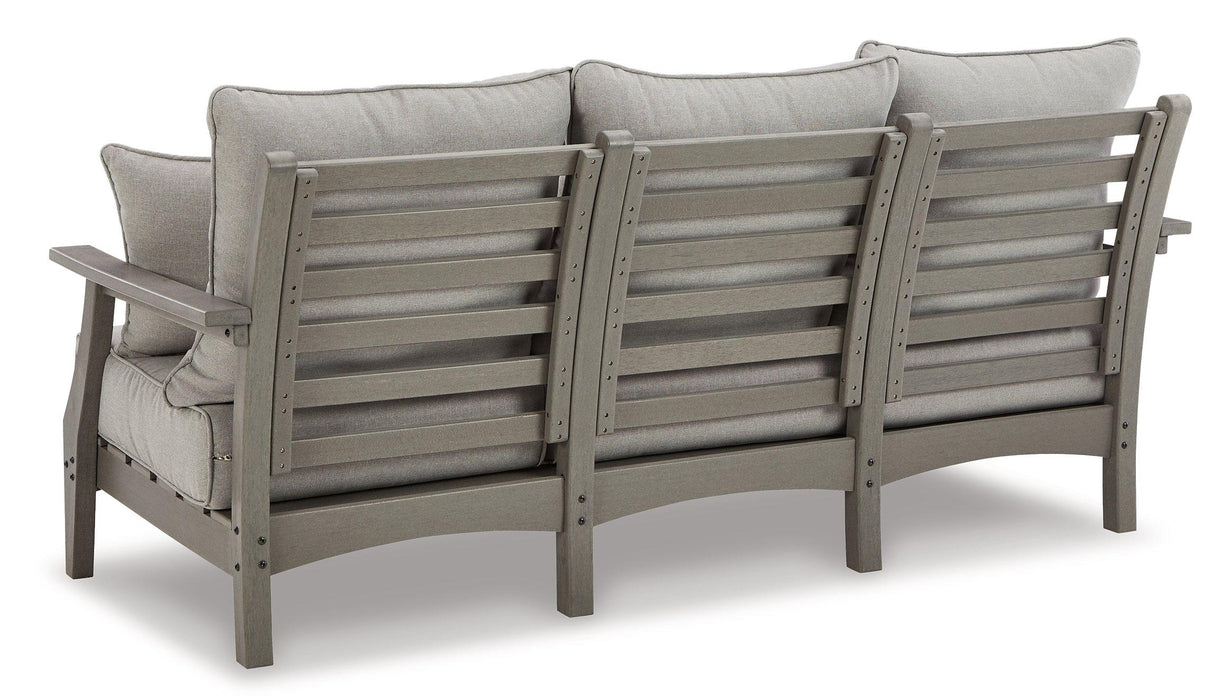 Visola Outdoor Sofa and Loveseat Set - U&U Home Budget Furniture (Carteret, NJ)