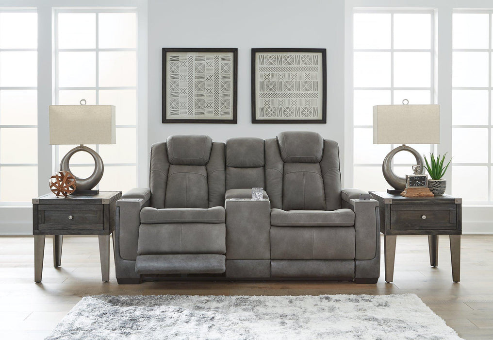 Next-Gen DuraPella Power Reclining Loveseat with Console - U&U Home Budget Furniture (Carteret, NJ)