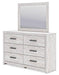 Cayboni Dresser and Mirror - U&U Home Budget Furniture (Carteret, NJ)