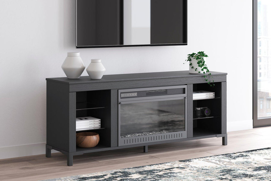 Cayberry 60" TV Stand with Electric Fireplace - U&U Home Budget Furniture (Carteret, NJ)