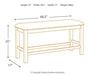 Moriville Counter Height Dining Set - U&U Home Budget Furniture (Carteret, NJ)