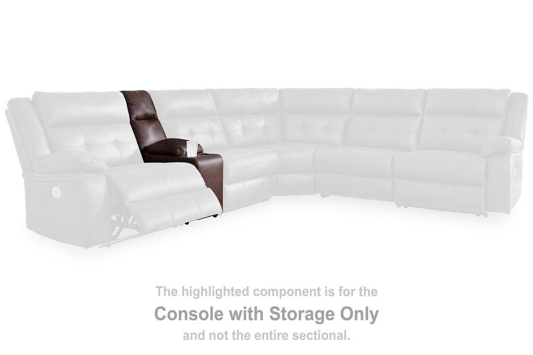 Punch Up Power Reclining Sectional Loveseat with Console - U&U Home Budget Furniture (Carteret, NJ)