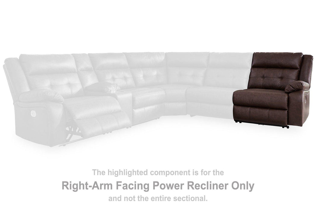 Punch Up Power Reclining Sectional Loveseat with Console - U&U Home Budget Furniture (Carteret, NJ)