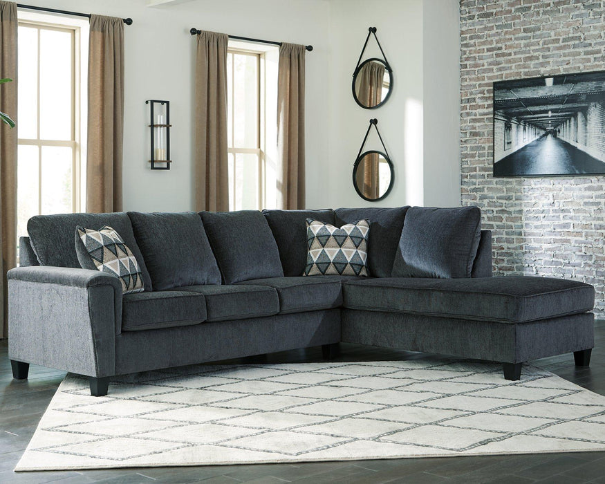 Abinger 2-Piece Sectional with Chaise - U&U Home Budget Furniture (Carteret, NJ)