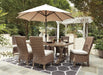 Beachcroft Outdoor Dining Set - U&U Home Budget Furniture (Carteret, NJ)