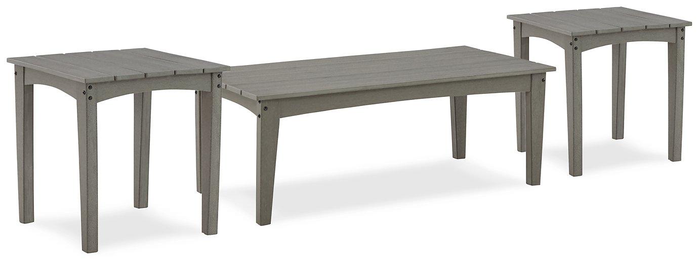 Visola Outdoor Occasional Table Set - U&U Home Budget Furniture (Carteret, NJ)