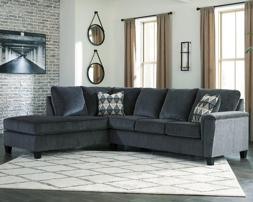 Abinger 2-Piece Sectional with Chaise - U&U Home Budget Furniture (Carteret, NJ)