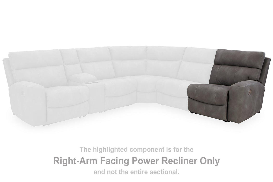 Next-Gen DuraPella Power Reclining Sectional Loveseat - U&U Home Budget Furniture (Carteret, NJ)