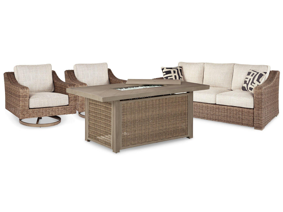 Beachcroft Outdoor Seating Set - U&U Home Budget Furniture (Carteret, NJ)