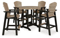 Fairen Trail Outdoor Dining Set - U&U Home Budget Furniture (Carteret, NJ)