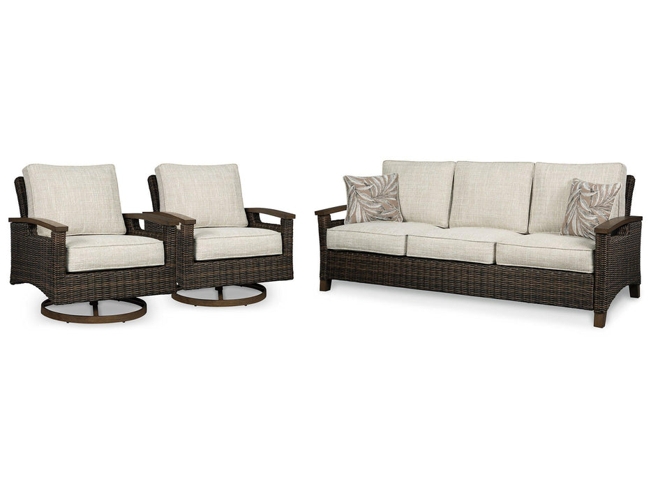 Paradise Trail Outdoor Seating Set - U&U Home Budget Furniture (Carteret, NJ)
