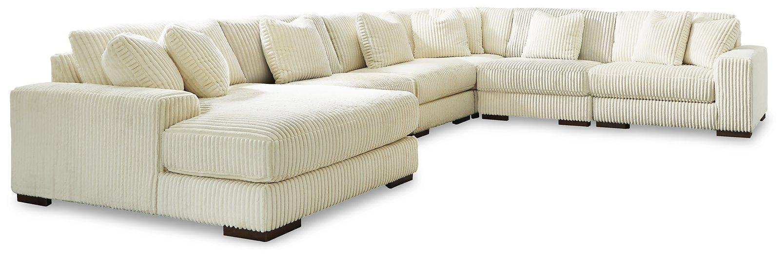 Lindyn Sectional with Chaise - U&U Home Budget Furniture (Carteret, NJ)