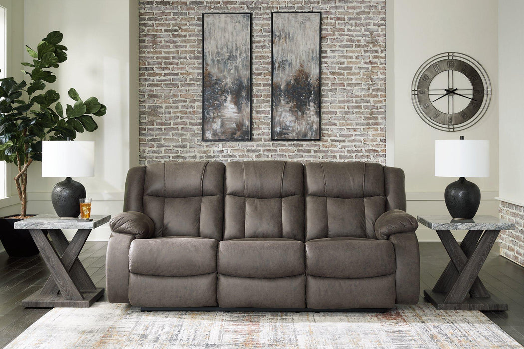First Base Reclining Sofa - U&U Home Budget Furniture (Carteret, NJ)
